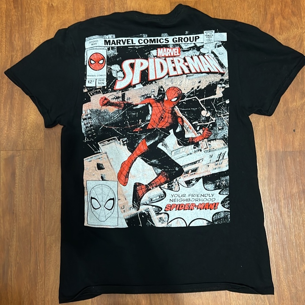 Spiderman Graphic T-Shirt Marvel Comic - Picture 2 of 6